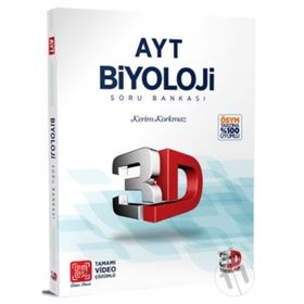 3D Yayınları AYT Biyoloji Soru Bankası Tamamı Video Çözümlü