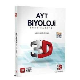 3D Yayınları AYT Biyoloji Soru Bankası Tamamı Video Çözümlü
