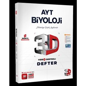 3D Yayınları Ayt Biyoloji Video Destekli Defter