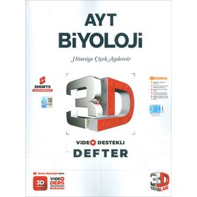 3D Yayınları Ayt Biyoloji Video Destekli Defter