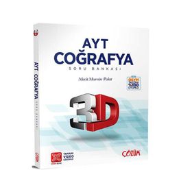 3D Yayınları AYT Coğrafya Soru Bankası Tamamı Video Çözümlü