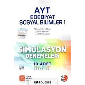 3D Yayınları AYT Edebiyat Sosyal Bilimler 1 Simülasyon Denemeler