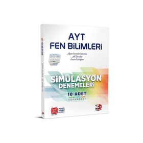 3D Yayınları AYT Fen Bilimleri Onlu Simülasyon Denemeleri Tamamı Video Çözümlü