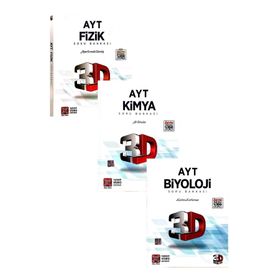 3D Yayınları AYT Fizik Kimya Biyoloji Soru Bankası 2020