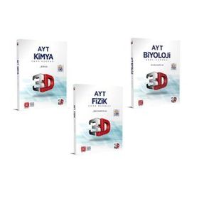 3D Yayınları AYT Fizik Kimya Biyoloji Soru Bankası Seti