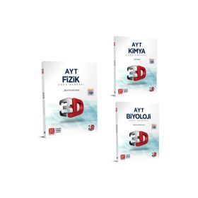 3D Yayınları AYT Fizik Kimya Biyoloji Soru Bankası Seti