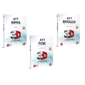 3D Yayınları AYT Fizik Kimya Biyoloji Soru Bankası Seti