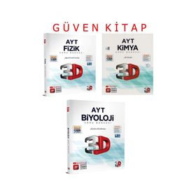 3D Yayınları AYT Fizik Kimya Biyoloji Soru Bankası Seti