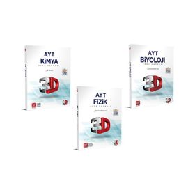 3D Yayınları AYT Fizik Kimya Biyoloji Soru Bankası Seti