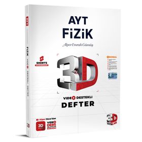 3D Yayınları Ayt Fizik Video Destekli Defter