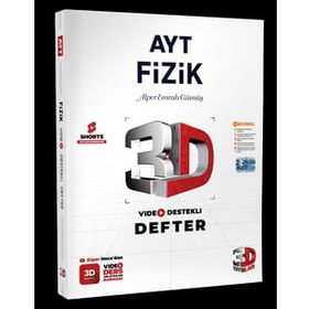 3D Yayınları Ayt Fizik Video Destekli Defter