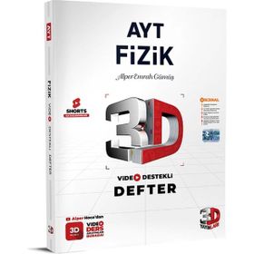3D Yayınları Ayt Fizik Video Destekli Defter