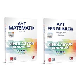 3d Yayınları - AYT Matematik+ Fen Bilimleri Simülasyon Deneme Seti 2 Kitap