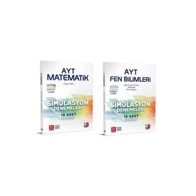 3d Yayınları - AYT Matematik+ Fen Bilimleri Simülasyon Deneme Seti 2 Kitap