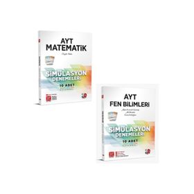 3d Yayınları - AYT Matematik+ Fen Bilimleri Simülasyon Deneme Seti 2 Kitap