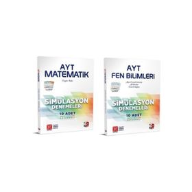 3d Yayınları - AYT Matematik+ Fen Bilimleri Simülasyon Deneme Seti 2 Kitap