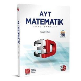 3D Yayınları AYT Matematik Tamamı Video Çözümlü 2023 Soru Bankası