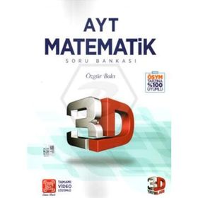 3D Yayınları AYT Matematik Tamamı Video Çözümlü 2023 Soru Bankası