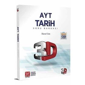 3D Yayınları AYT Tarih Soru Bankası Tamamı Video Çözümlü Murat