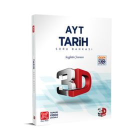 3D Yayınları AYT Tarih Soru Bankası Tamamı Video Çözümlü Murat