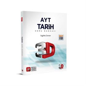 3D Yayınları AYT Tarih Soru Bankası Tamamı Video Çözümlü Murat