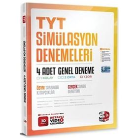 3D Yayınları TYT 4'lü Simülasyon Genel Deneme