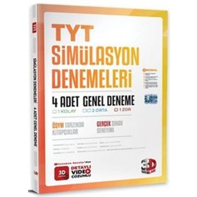 3D Yayınları TYT 4'lü Simülasyon Genel Deneme