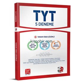 3D Yayınları TYT 5 Deneme Tamamı Video Çözümlü