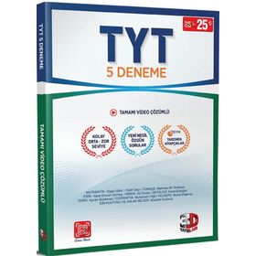 3D Yayınları TYT 5 Deneme Tamamı Video Çözümlü