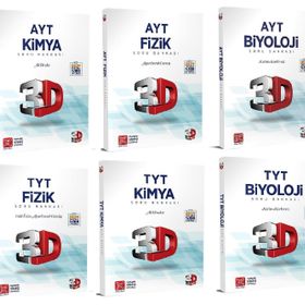 3d Yayınları Tyt Ayt Fizik Kimya Biyoloji Soru Bankası Seti 2023
