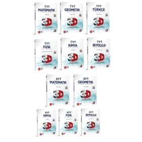 3D Yayınları Tyt Ayt Full Sayısal Soru Bankası Seti 10 Kitap - Kolektif