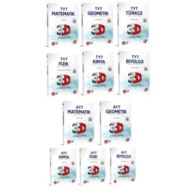 3D Yayınları Tyt Ayt Full Sayısal Soru Bankası Seti 10 Kitap - Kolektif