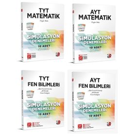 3D Yayınları Tyt Ayt Matematik Fen Simülasyon Denemeleri 4 Kitap - Kolektif