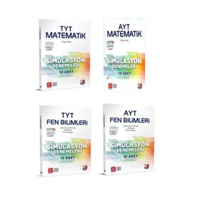 3D Yayınları Tyt Ayt Matematik Fen Simülasyon Denemeleri 4 Kitap - Kolektif