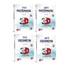 3D Yayınları Tyt Ayt Matematik Geometri Soru Bankası Seti 2023
