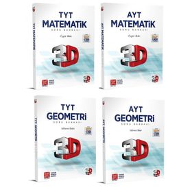 3D Yayınları Tyt Ayt Matematik Geometri Soru Bankası Seti 2023