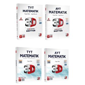 3D Yayınları Tyt Ayt Matematik Geometri Soru Bankası Seti 2023