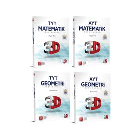 3D Yayınları Tyt Ayt Matematik Geometri Soru Bankası Seti 2023