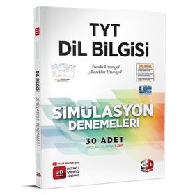 3D Yayınları Tyt Dil Bilgisi 30'lu Simülasyon Denemeleri