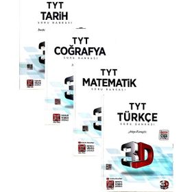 3D Yayınları TYT Eşit Ağırlık 4'lü Soru Bankası Seti