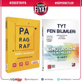 3D Yayınları Tyt Fen Bilimleri Deneme Ve Akm Paragraf Soru Bankası Seti 2 Kitap