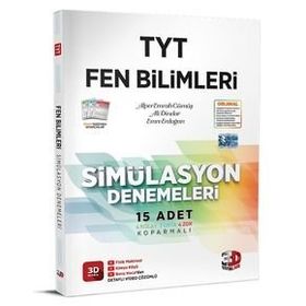 3D Yayınları TYT Fen Bilimleri Simülasyon 15 Adet Deneme