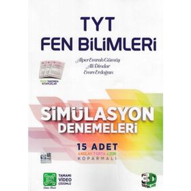 3D Yayınları TYT Fen Bilimleri Simülasyon 15'li Deneme