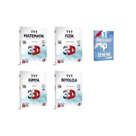 3D Yayınları TYT Fizik Kimya Biyoloji Matematik Soru Bankası Seti