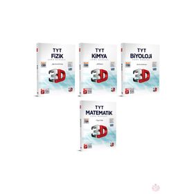 3D Yayınları TYT Fizik Kimya Biyoloji Matematik Soru Bankası Seti