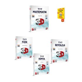 3D Yayınları TYT Fizik Kimya Biyoloji Matematik Soru Bankası Seti