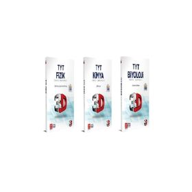 3D Yayınları Tyt Fizik Kimya Biyoloji Soru Bankası Seti 3 Kitap - Kolektif