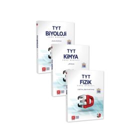 3D Yayınları Tyt Fizik Kimya Biyoloji Soru Bankası Seti 3 Kitap - Kolektif