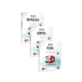3D Yayınları Tyt Fizik Kimya Biyoloji Soru Bankası Seti 3 Kitap - Kolektif