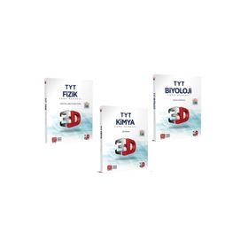 3D Yayınları Tyt Fizik Kimya Biyoloji Soru Bankası Seti Yeni